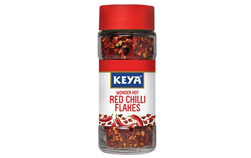 Keya Red Chilli Flakes (Wonder Hot) Bottle 40 grams GoToChef